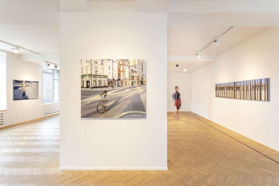 Installation shots of "Arcadia" with works by Mark Wallinger, exhibited at Galerie Fabian Lang, Zurich, (5 October 2023 - 18 November 2023). Credit: Courtesy of the artist and Galerie Fabian Lang. Copyright: © Fabian Lang