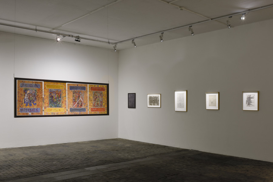 Exhibition view of Scrivere Disegnando. When Language Seeks Its Other at Centre d’Art Contemporain Genève (January 29-May 3, 2020). © Centre d’Art Contemporain Genève. Photo: Mathilda Olmi