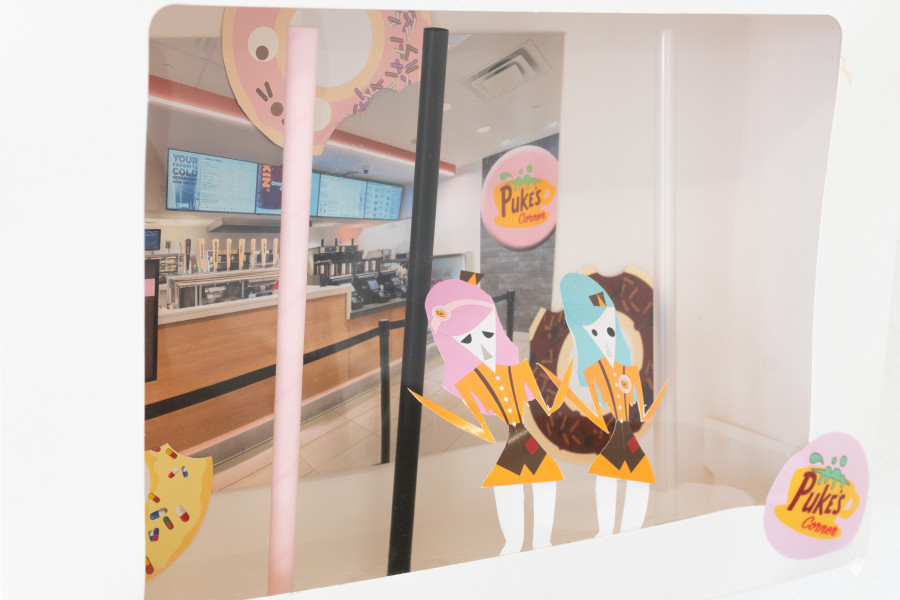 Exhibition view, Mix, Saehan Parc and Thilda Bourqui, Halmet, Zürich, 2026. Photo credit: WALENTINA