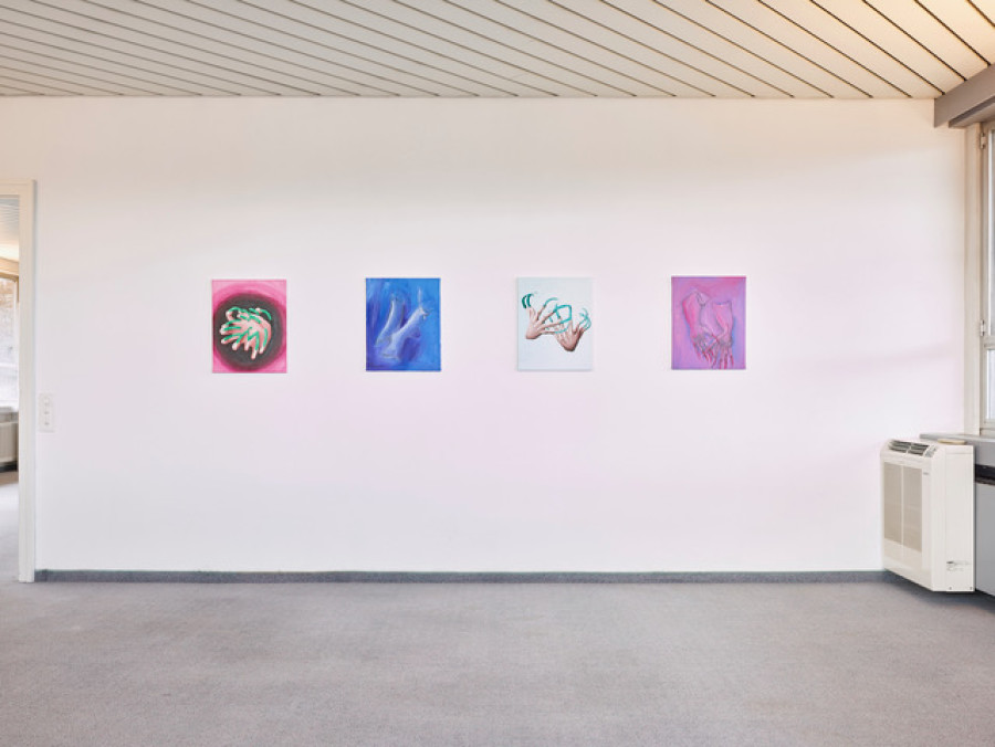 Installation view, consolidation, a group show at flatmarkus, flatmarkus, 2023-2024.