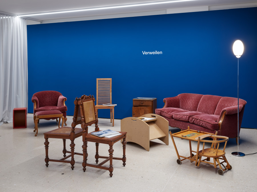 Exhibition view, «Träumende Dinge – Heidi Bucher, Miriam Cahn, Meret Oppenheim, Hannah Villiger, Ilse Weber et al.», Kunsthaus Zug, 2026, © 2026, ProLitteris, Zurich. Photo: Ernst Kehrli