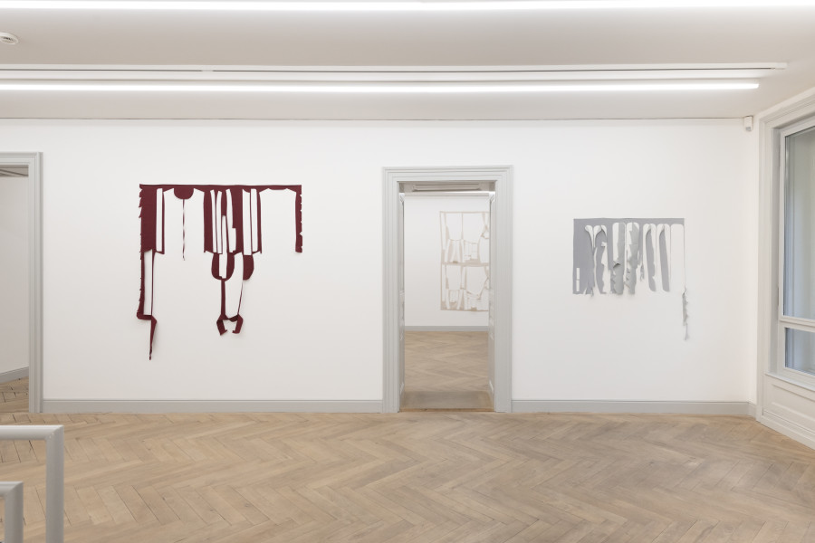 Installation view, Marion Baruch, Quel che rimane del cielo, Galerie Peter Kilchmann, Zürich, 2026.