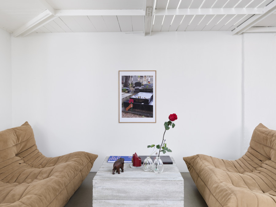Exhibition view, Soufiane Ababri, if I had to put a title here it would be my epitaph, flatmarkus, Zürich, 2025. Photo credit: Felix Jungo. Courtesy of the artist, Dittrich-Schlechtriem and flatmarkus