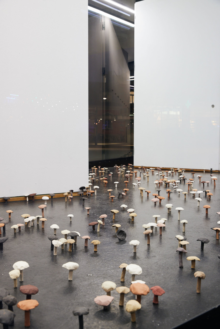 Ishita Chakraborty, Europa, 2019 - 2023. Fired, un-glazed ceramic installation. Dimensions variable. Unique series. Photographer: Moritz Schermbach. Photo credit: Moritz Schermbach. Courtesy of the artist and VITRINE London/Basel.