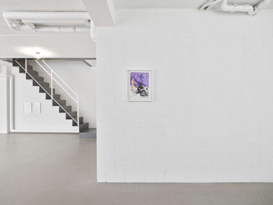 Exhibition view, Soufiane Ababri, if I had to put a title here it would be my epitaph, flatmarkus, Zürich, 2025. Photo credit: Felix Jungo. Courtesy of the artist, Dittrich-Schlechtriem and flatmarkus