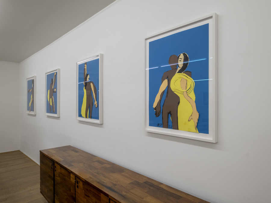 Exhibition view, Magnus Plessen, Collagen, Mai 36 Galerie, 2022.