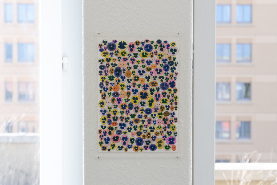 Exhibition view, Mix, Saehan Parc and Thilda Bourqui, Halmet, Zürich, 2026. Photo credit: WALENTINA