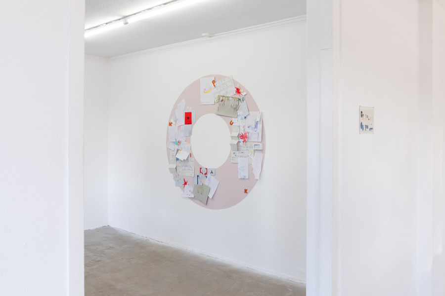 Exhibition view, Mix, Saehan Parc and Thilda Bourqui, Halmet, Zürich, 2026. Photo credit: WALENTINA