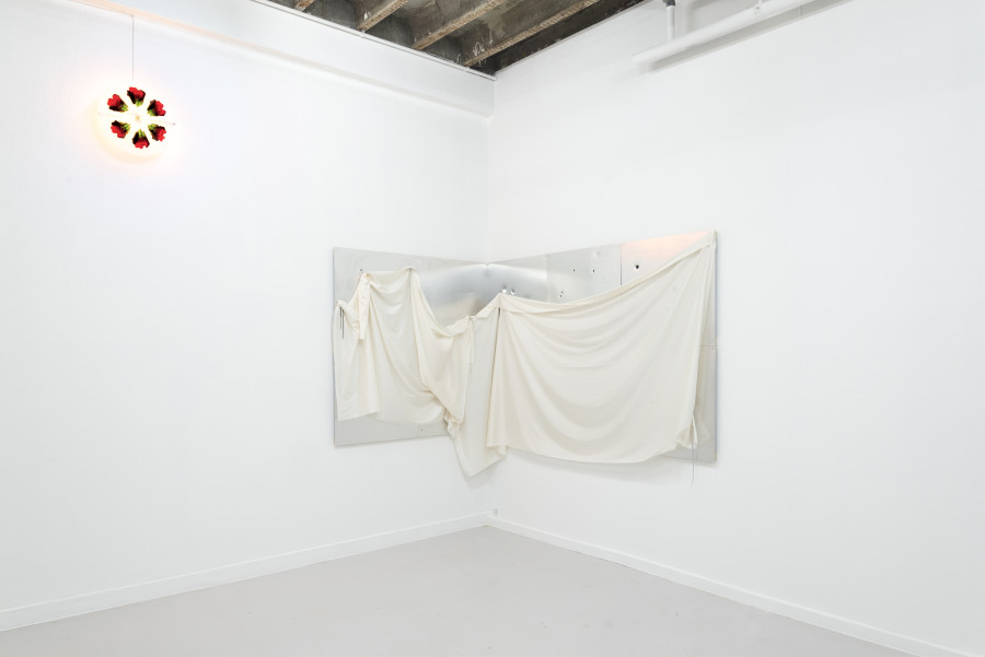 Exhibition view, Sitara Abuzar Ghaznawi & Sem Lala, Forde, 2024. Photo credit: Simon Jaton