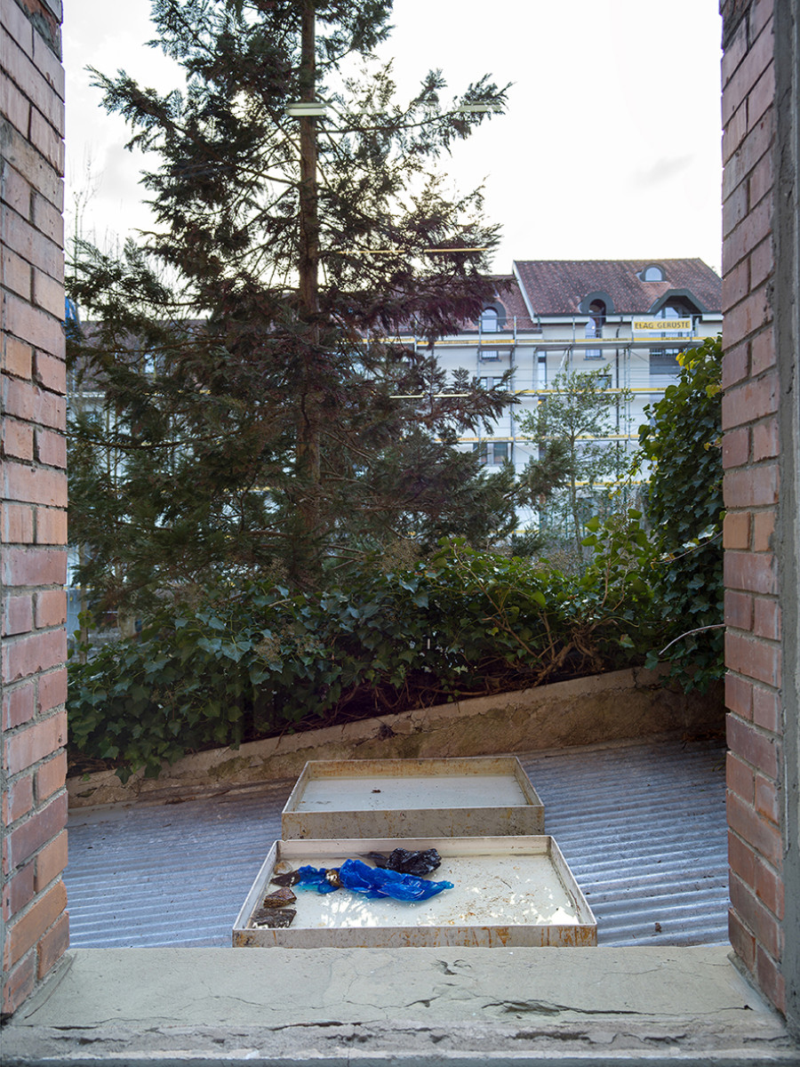 Matthew Peers, Wishing wells (2023-ongoing), installation view, Passages, Kunsthalle Friart Fribourg, 2026. Photo: Cedric Mussano