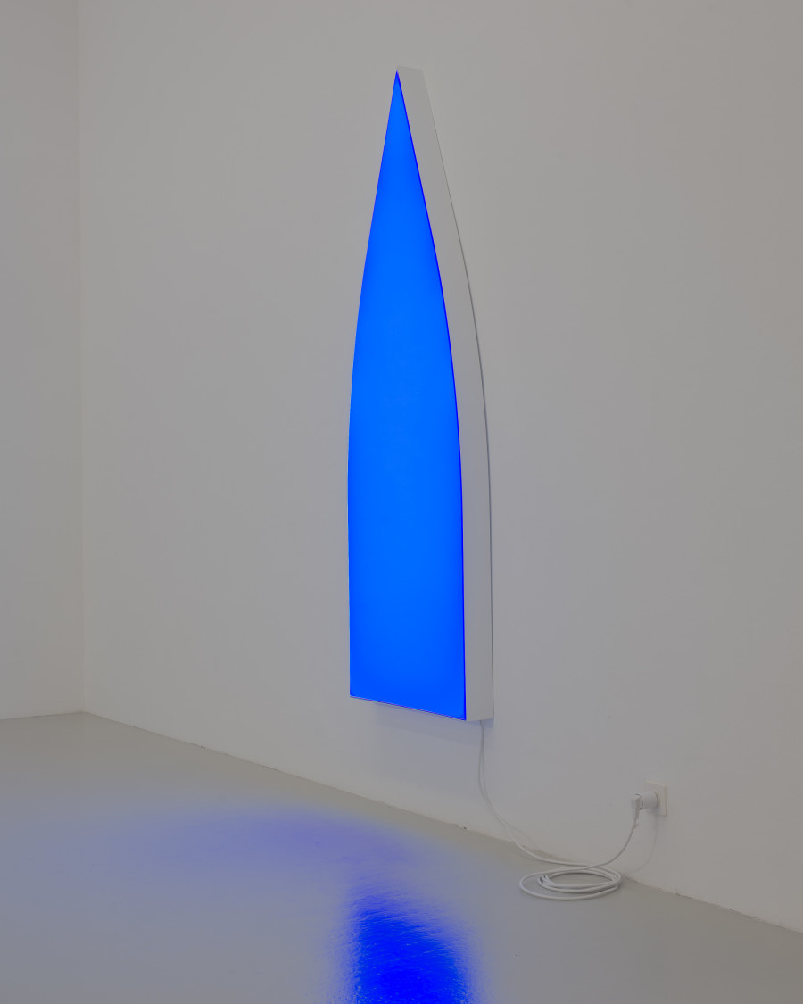 Pamela Rosenkranz, Alien Blue Window (500 S Buena Vista St, Kral), 2021. Courtesy of the artist and Karma International Zurich. Photography: Sebastian Verdon. Courtesy: Images copyright and courtesy of the artists and CAN Centre d’art Neuchâtel