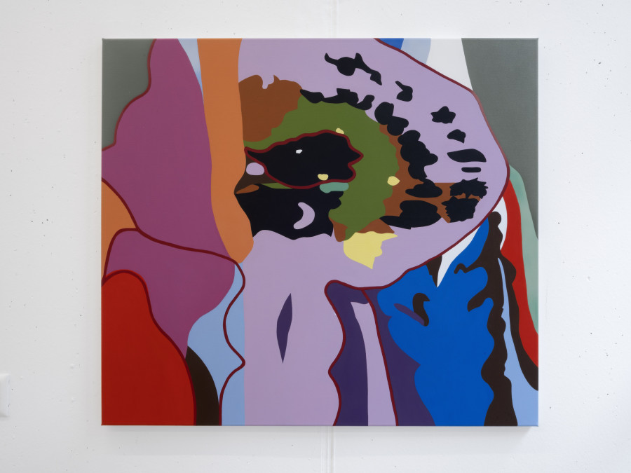 Jessica Russ, Tiger Eye, 2022, acrylic on canvas, 80 x 90 cm