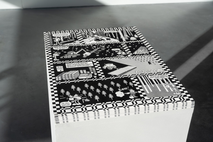 Emilia Bergmark, exhibition view, Going, Going, Gone., view on Going, Going, Gone., 2025, von Bartha, Basel, 2026. Photo: Finn Curry / von Bartha. Courtesy of the artist and von Bartha.