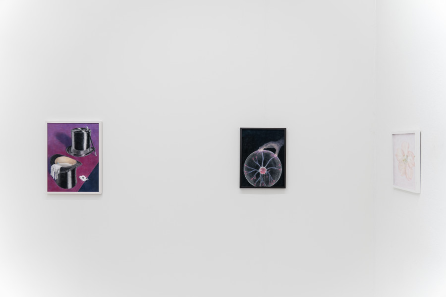 Exhibition views, Adam Cruces: Pastels, Blue Velvet, Zürich, Swiss, 2026. Photo: Adam Cruces