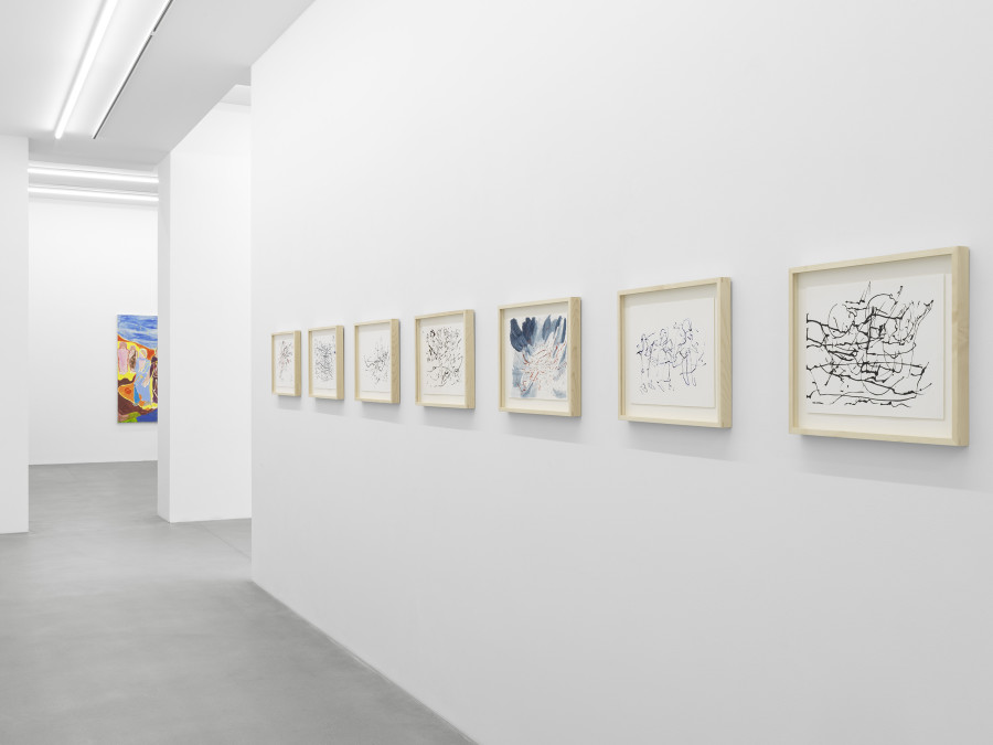 Installation view, Chemu Ng'ok, Echoes, Galerie Eva Presenhuber, Waldmannstrasse, Zurich, 2024 © Chemu Ng'ok. Courtesy the artist and Galerie Eva Presenhuber, Zurich / Vienna. Photo: Stefan Altenburger Photography, Zürich