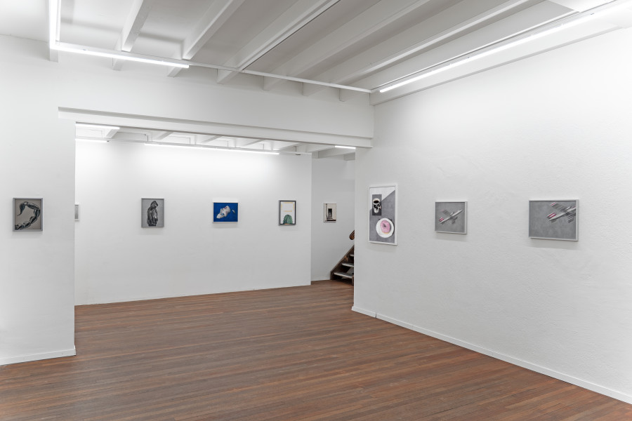 Exhibition views, Adam Cruces: Pastels, Blue Velvet, Zürich, Swiss, 2026. Photo: Adam Cruces
