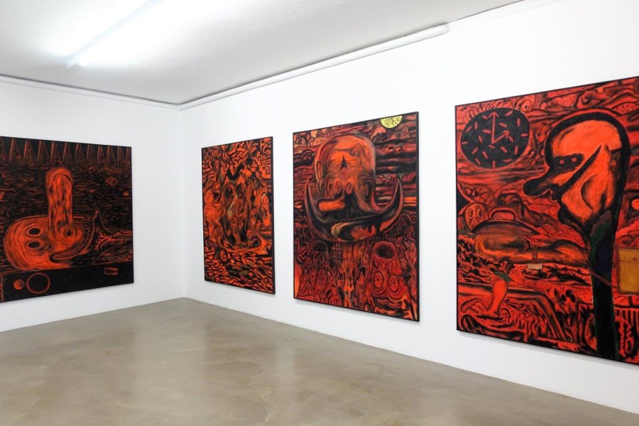 Beni Bischof: Big Painting, Installation view, 2023, Galerie Nicola von Senger.