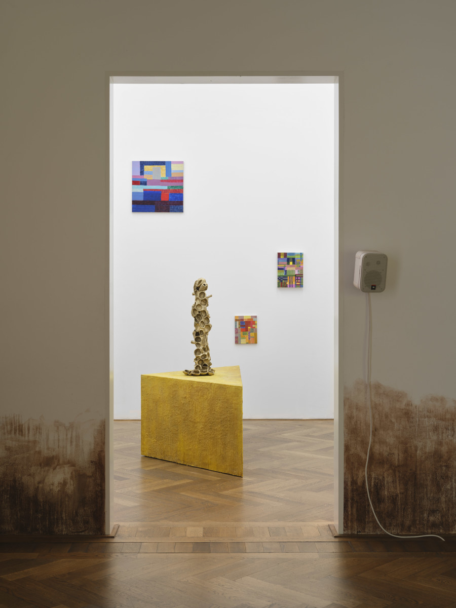 Diambe, Bees beings beans, exhibition view, Kunsthalle Basel, 2026, photo: Philipp Hänger / Kunsthalle Basel