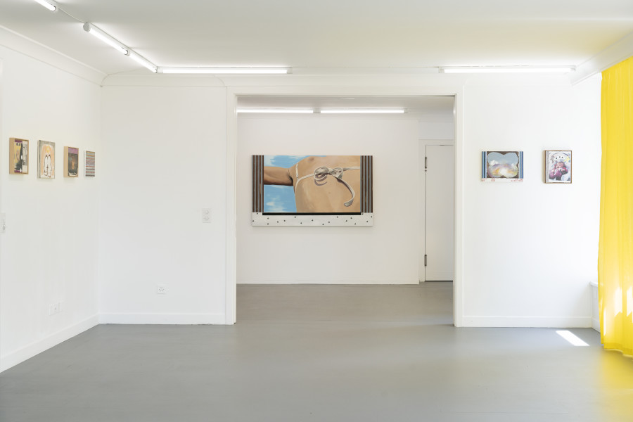 Exhibition view, Elise Corpataux, A Lifetime Waiting for Summer to Happen, suns.works, 2024. ©2024 suns.works and the artist. Photography: Claude Barrault, Remy Ugarte Vallejos et al.