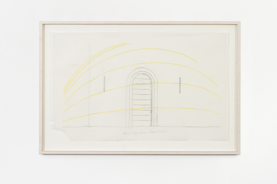 Max Neuhaus – Untitled, 1983; Drawing Study 2; A Bell for Sankt Cäcilien. Sound Work Location: St. Cäcilien, Cologne