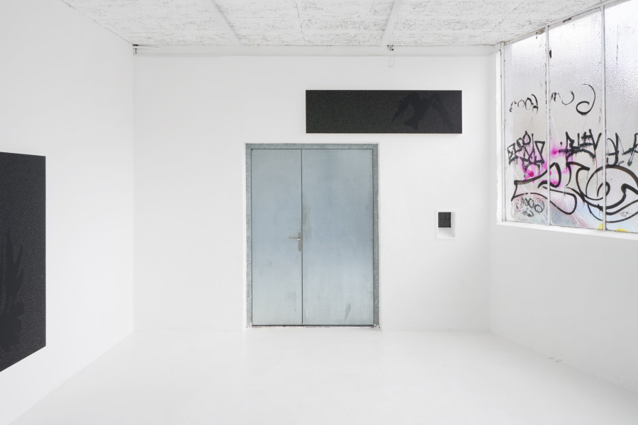 Exhibition view, Eliot Möwes, SLIME FACTORY, KISSED THEN BURNED, Geneva, 2026. Photo credit: Johanna Bommer