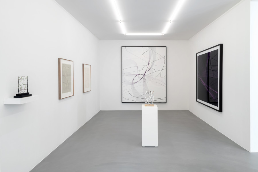 Installation view, WIRE, LINE & STRING, Mai 36 Galerie, 2022.