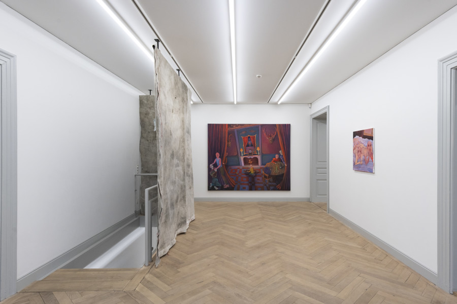 Installation view, Andriu Deplazes, Nasse Augen, Galerie Peter Kilchmann, 2025.