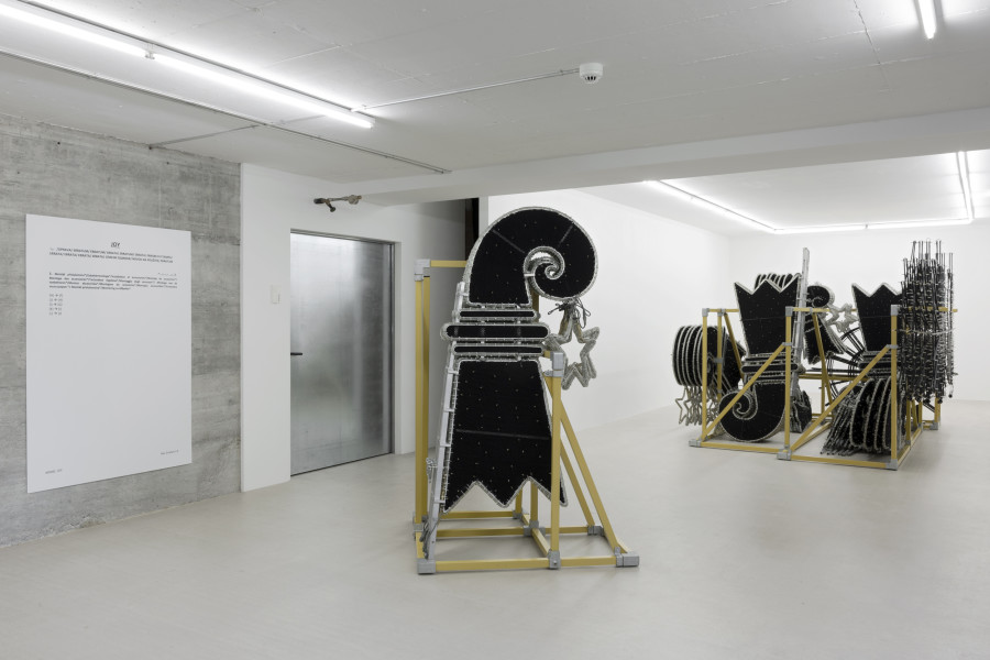 Exhibition view, Judith Kakon, commuted, ordered, incited, assisted or otherwise participated, For, Basel. Photography: Gina Folly / all images copyright and courtesy of the artist and For