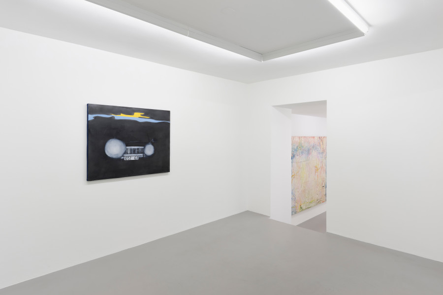 Installation view, Sophie Reinhold, Mercedes Benz, Galerie Philippzollinger, 2022. Photo credit: Conradin Frei