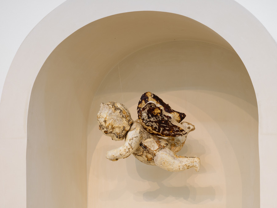 Nour Mobarak, Cupid Copy (2023), detail view, Passages, Kunsthalle Friart Fribourg, 2026. Photo: Cedric Mussano