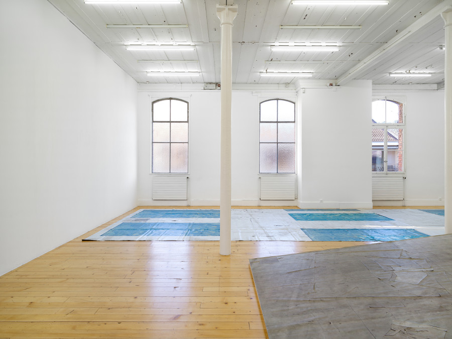 Olga Balema, The bizarre space of complex numbers, installation view, Kunsthalle Friart Fribourg, 2025. Photo: Cedric Mussano