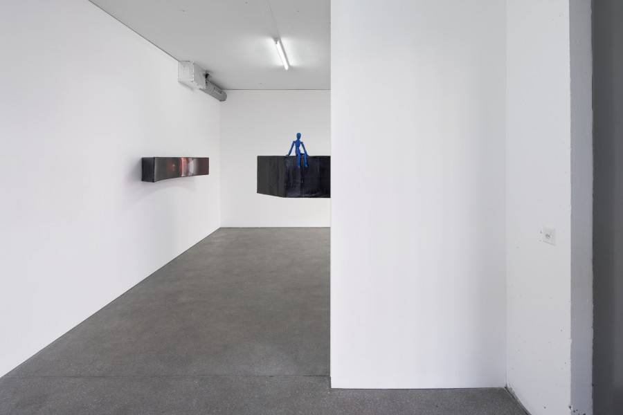 One Eye Too Many, 2026, inkjet print on rice paper, cardboard, wood, paper, China ink, acrylic paint, varnish, Variable dimensions. ©GuillaumePython