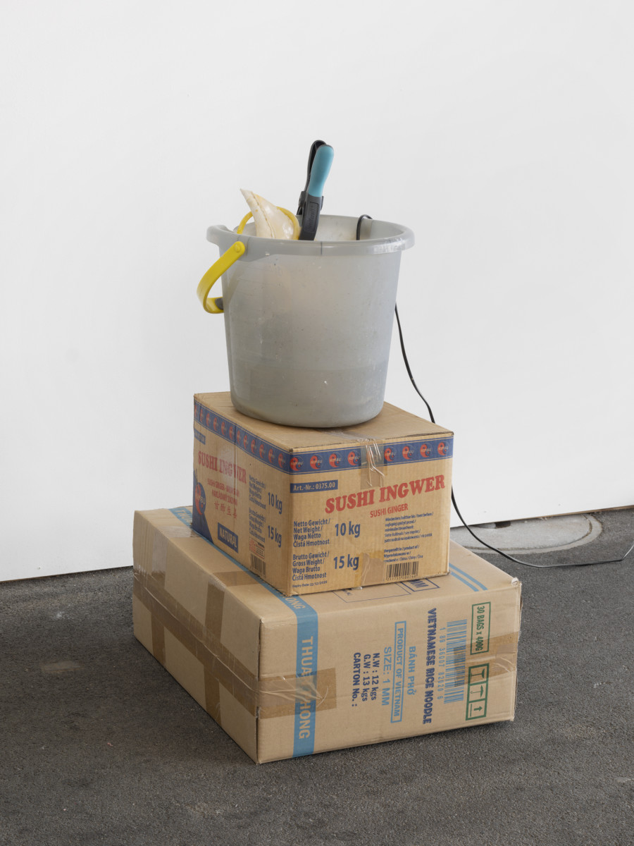 Installation view, Vanessa Safavi, WAVES IN THE CLOSET, Tunnel Tunnel, Lausanne, 2025. Photo credit: Julien Gremaud