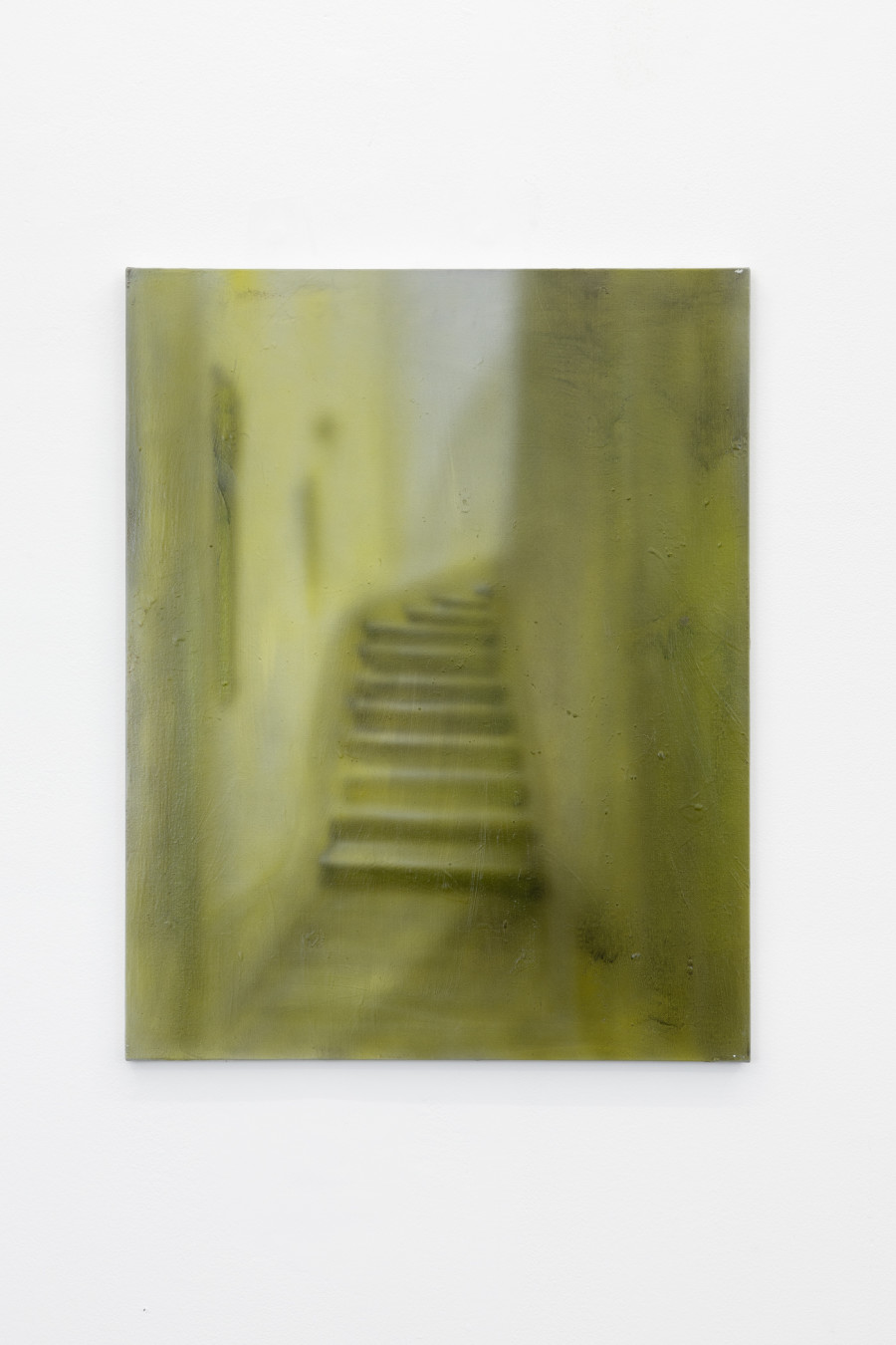 Will Sheldon, Untitled (Yellow II), 2022, Airbrushed acrylic on canvas, 76 × 63.5 cm. Courtesy: Weiss Falk and the Artist. Photo: Gina Folly