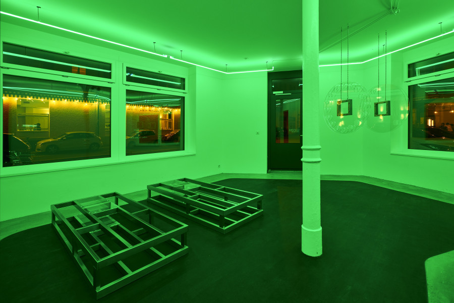 Installation view, Anita Mucolli, Limbo, Kulturfolger, 2023. Photo credit: Anna Maysuk