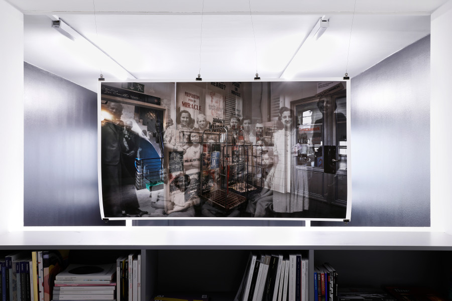 Jorge Conde, Preparation pour un Miracle (WARTECK Basel), 2019 LED Lightbox 56 x 100 cm. Credit photo: Neige Sanchez. Courtesy of the Artist and Fabienne Levy.