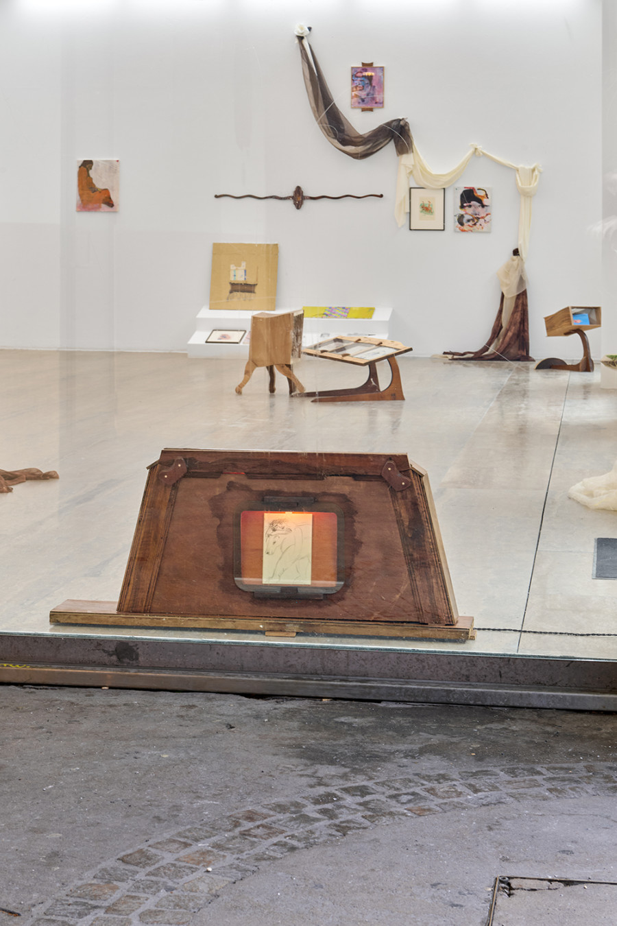 Exhibition view, Valse Velue, Cathy Josefowitz, Jessy Razafimandimby, Halle Nord, Geneva, 2026. Photo credit: © Thomas Maisonnasse / Halle Nord, 2026