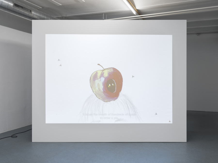Simon Pellegrini, Candy, 2026, Two channel video installation, 1.414:1 (colour, sound), 08:00’. Photo credits: Julian Blum