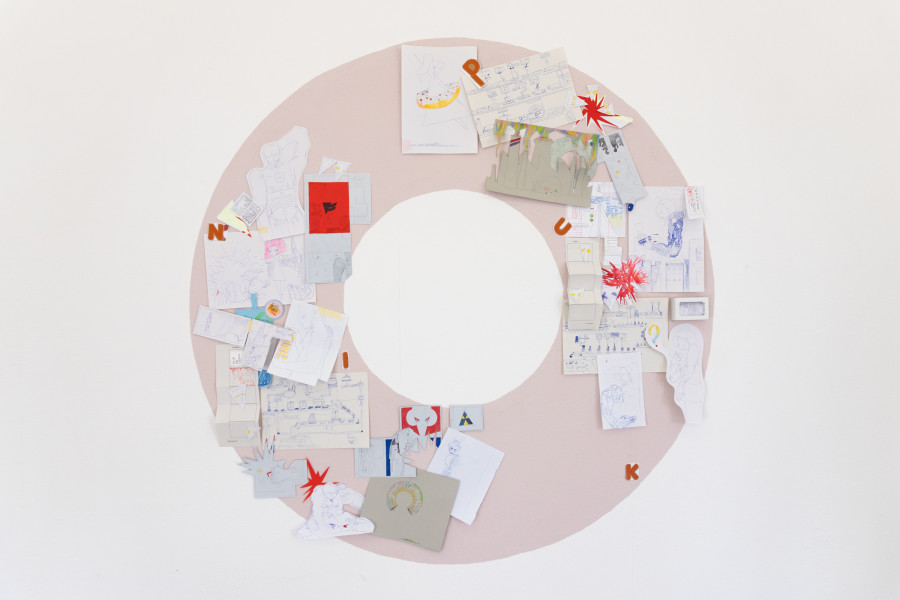 Exhibition view, Mix, Saehan Parc and Thilda Bourqui, Halmet, Zürich, 2026. Photo credit: WALENTINA