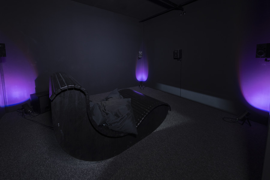 Robin Meier Wiratunga, Guided Meditations for the End of the Universe, 2026, «New Rituals [for the End of the World]», 2026, HEK, photo: Franz Wamhof