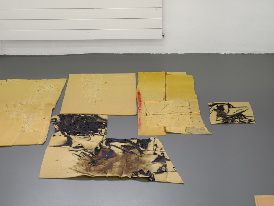 Olga Balema, Formulas (2022), installation view, The bizarre space of complex numbers, Kunsthalle Friart Fribourg, 2025. Photo: Cedric Mussano