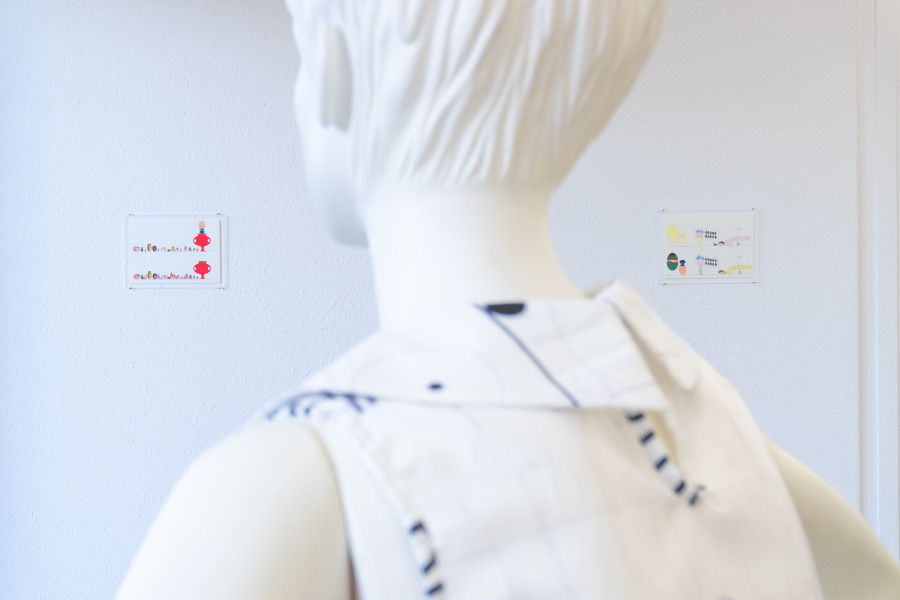 Exhibition view, Mix, Saehan Parc and Thilda Bourqui, Halmet, Zürich, 2026. Photo credit: WALENTINA