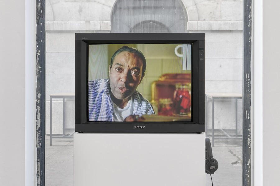 Exhibition view, Saga — Mythologie du départ
, Noha Mokhtar & Sahar Suliman, Halle Nord, Geneva, 2025. Photo credit: © Thomas Maisonnasse / Halle Nord, 2025