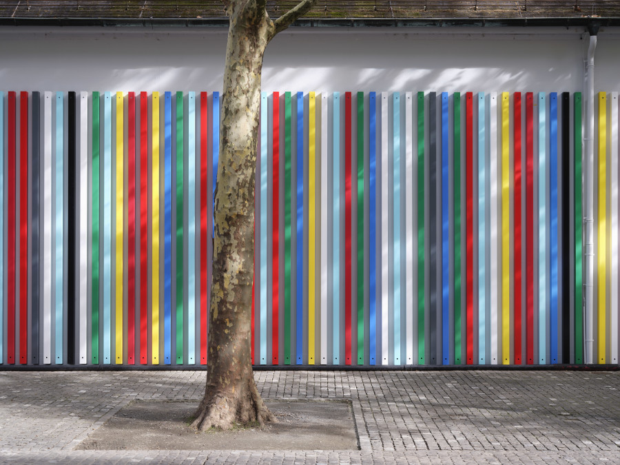 Coumba Samba, Wild Wild Wall, 2025, detail, in: Coumba Samba, Wild Wild Wall, Kunsthalle Basel Back Wall Project, 2025, photo: Philipp Hänger / Kunsthalle Basel