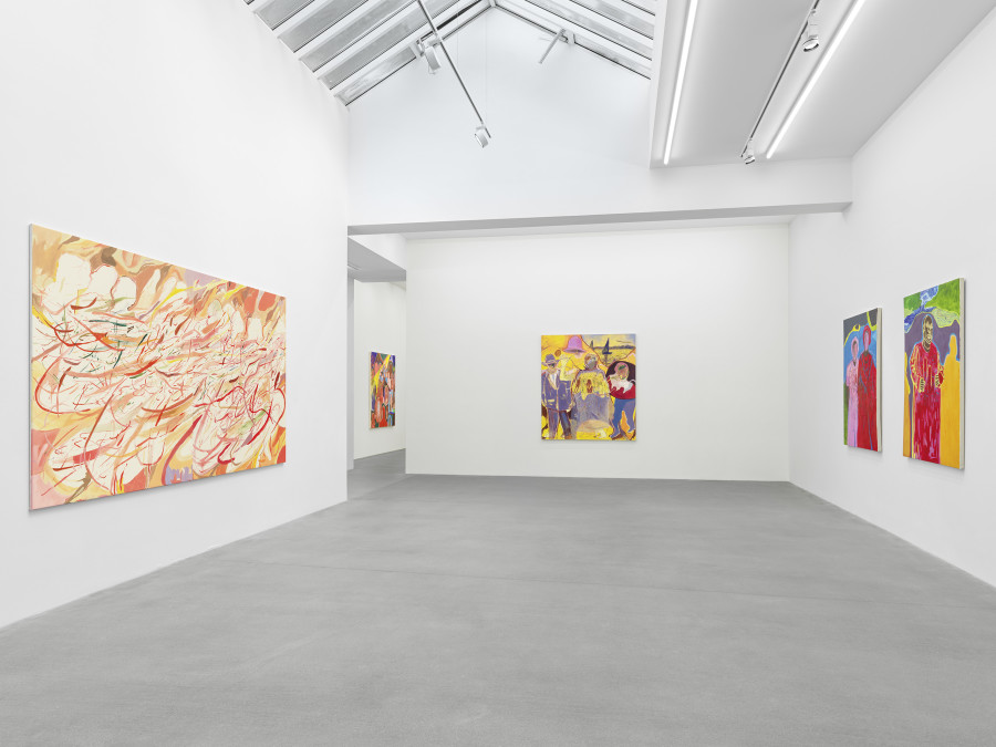 Installation view, Chemu Ng'ok, Echoes, Galerie Eva Presenhuber, Waldmannstrasse, Zurich, 2024 © Chemu Ng'ok. Courtesy the artist and Galerie Eva Presenhuber, Zurich / Vienna. Photo: Stefan Altenburger Photography, Zürich