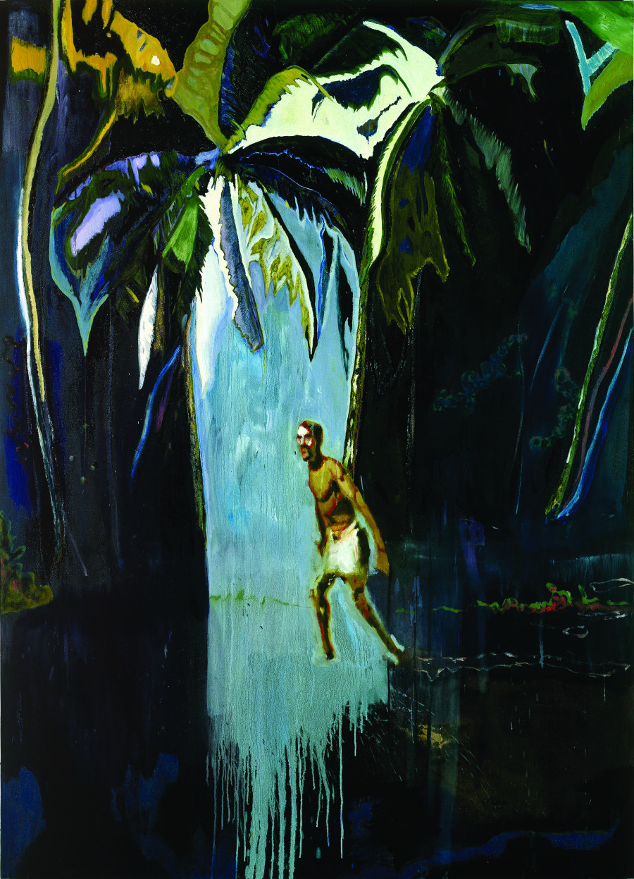 Peter Doig, Pelican (Stag), 2004 Oil on canvas, 275.6 × 200 cm. Private Collection, Courtesy Michael Werner Gallery, New York and London © Peter Doig. All Rights Reserved / 2021, ProLitteris, Zurich