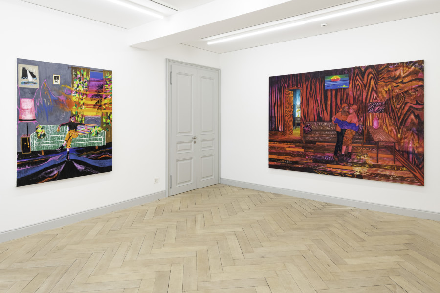 Raffi Kalenderian: Across the way moved in a pair, With passion in its prime, Maybe they look through to us, And hope that's them in time, Galerie Peter Kilchmann, Zurich, June 10 – July 29, 2022. Courtesy the artist and Galerie Peter Kilchmann, Zurich. Photo: Sebastian Schaub