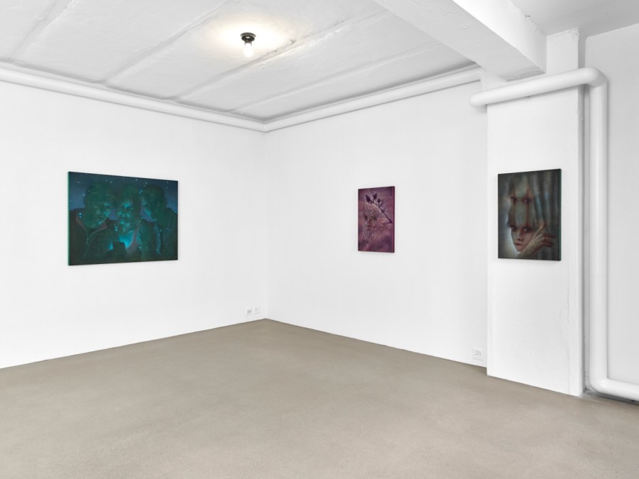 Exhibition view, David Weishaar, Eyelids, towards Night, flatmarkus, Zürich, 2026.