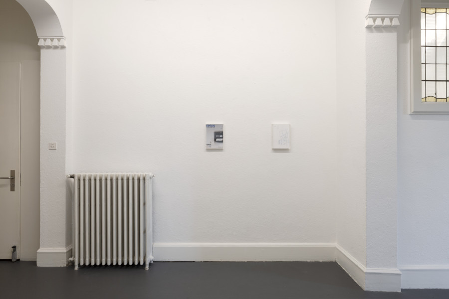 Installation view, Heike-Karin Föll, over-painting, Weiss Falk, 2023. Courtesy: Weiss Falk and the Artist. Photo: Gina Folly