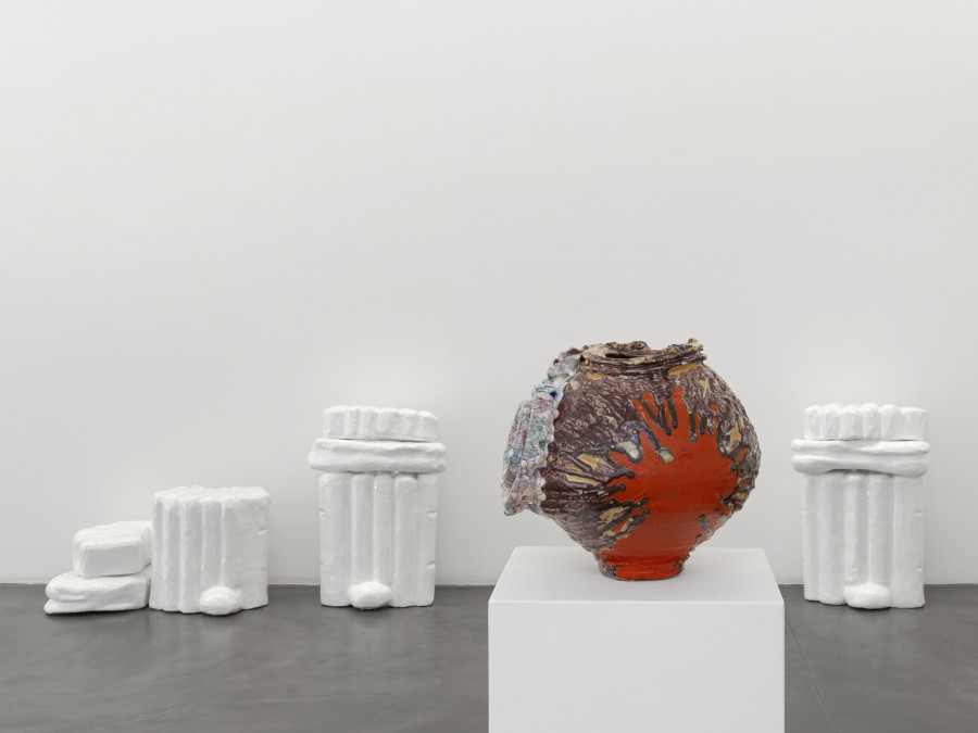 Installation view, Kodai Ujiie & Denis Savary, Eidolon, Bernheim Gallery, Zürich, 2025. Courtesy of the Artists and Bernheim Gallery, Zurich. Credit Photo: Annik Wetter